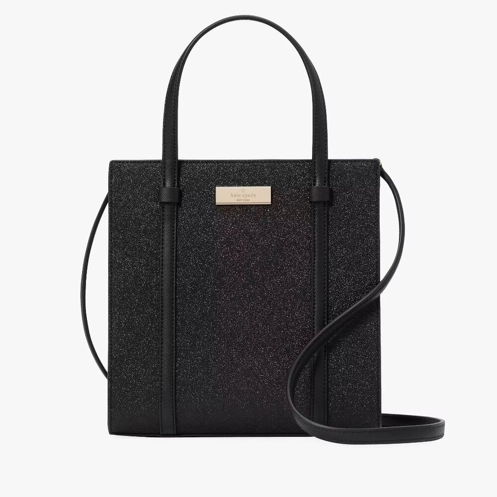 Kenzie Limited Edition Glitter Small Tote Black